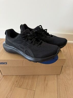 ASICS Men's Black Breathable Running Sneakers